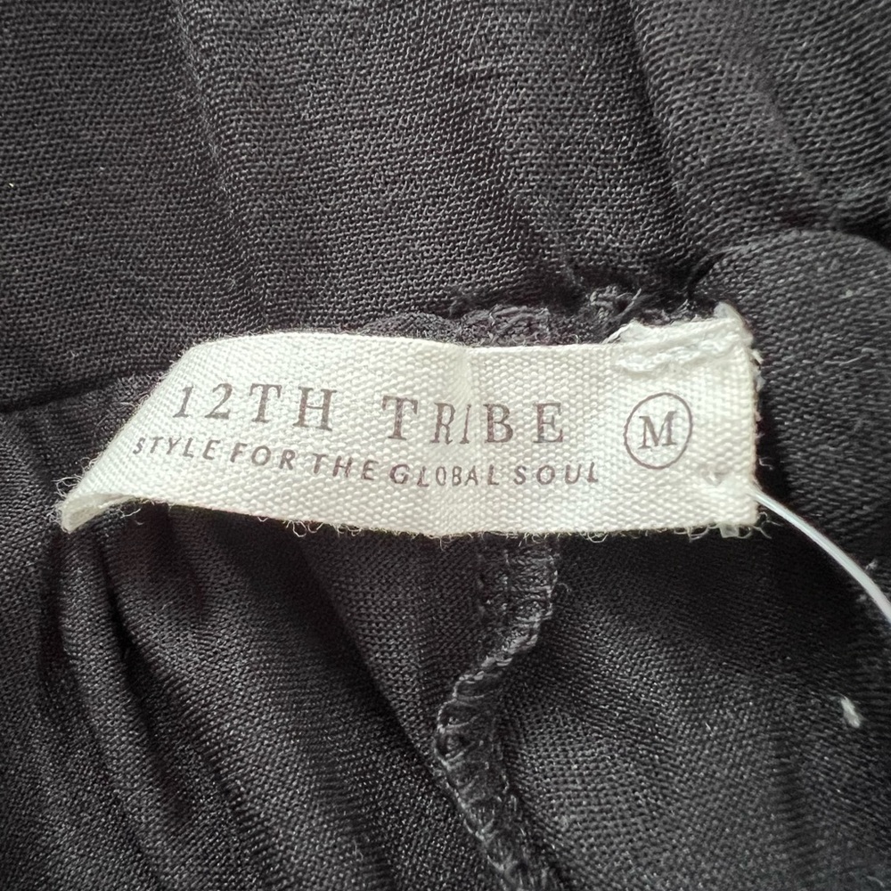 NWT 12th Tribe Black Midi Skirt Medium - Picture 9 of 13